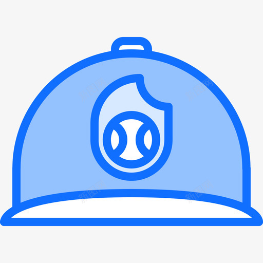 棒球帽52号蓝色svg_新图网 https://ixintu.com 棒球 52号 蓝色