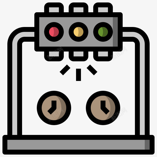 交通灯41号铁路线型颜色svg_新图网 https://ixintu.com 交通 41号 铁路 线型 颜色