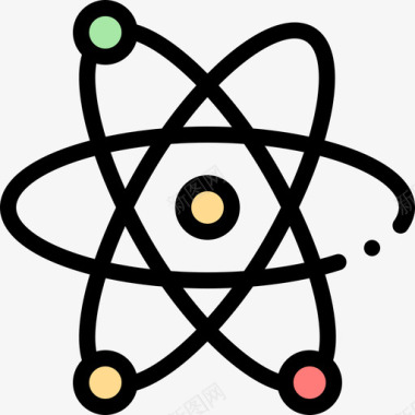 Atom大学39线性颜色图标