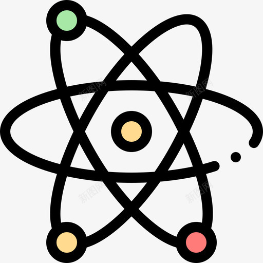 Atom大学39线性颜色svg_新图网 https://ixintu.com Atom 大学 线性 颜色