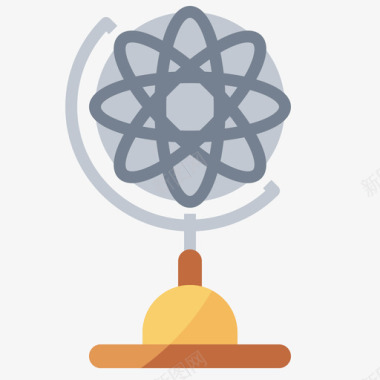 地球仪科学8号扁平图标