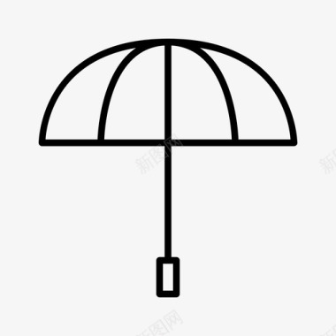 雨伞遮阳旅游度假图标