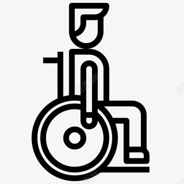 轮椅残疾6直系图标