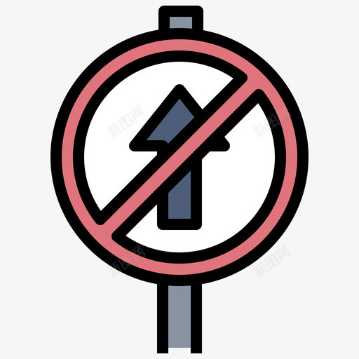禁止入内交通标志29线形颜色svg_新图网 https://ixintu.com 禁止 入内 交通标志 线形 颜色