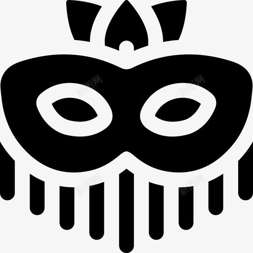 面具夜派对49填充svg_新图网 https://ixintu.com 面具 派对 填充