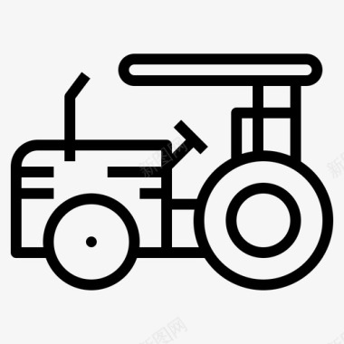 拖拉机发动机农场图标