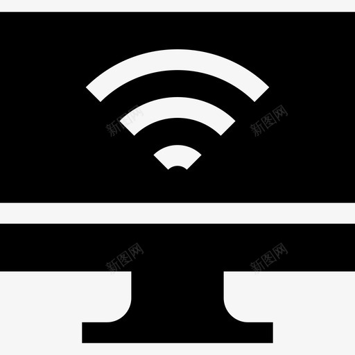 Wifi信号在家工作71已填充svg_新图网 https://ixintu.com Wifi 信号 在家 工作 填充