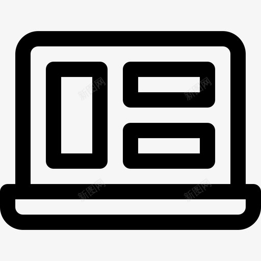 笔记本电脑响应式设计62线性svg_新图网 https://ixintu.com 笔记本 电脑 响应 设计 线性