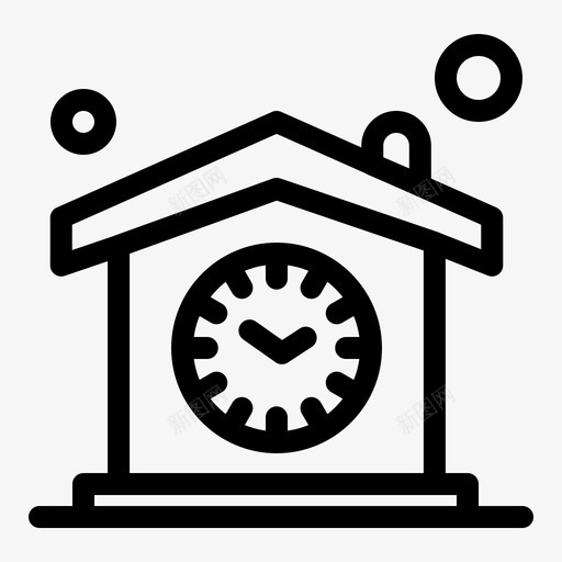 家时钟设计svg_新图网 https://ixintu.com 设计 时钟 房子 时间 思维 策略 过程