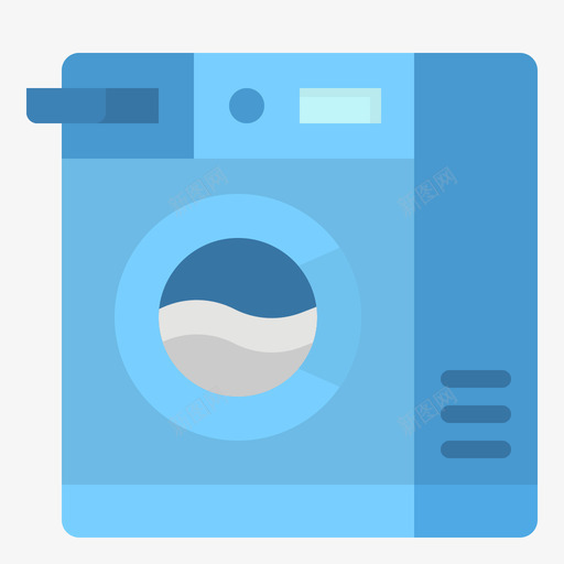 洗衣机洗衣房54平板svg_新图网 https://ixintu.com 洗衣机 洗衣房 平板