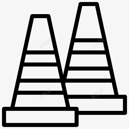 锥形停车场29直线svg_新图网 https://ixintu.com 锥形 停车场 直线