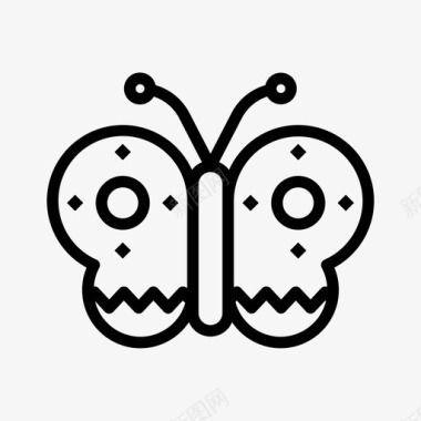 蝴蝶波西米亚风格18直线型图标