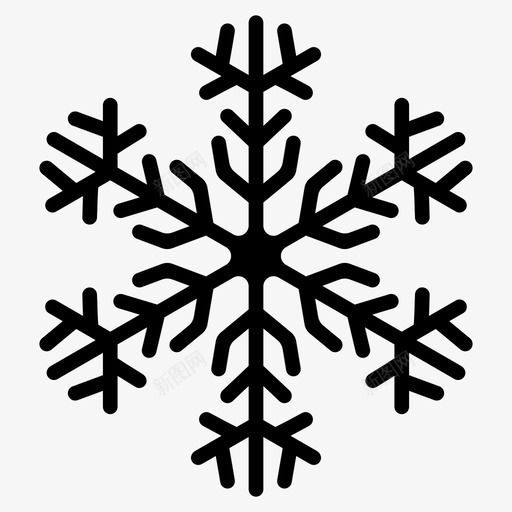 雪花水晶冰svg_新图网 https://ixintu.com 雪花 水晶