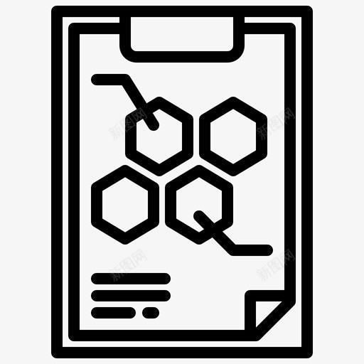 剪贴板科学150线性svg_新图网 https://ixintu.com 剪贴板 科学 线性