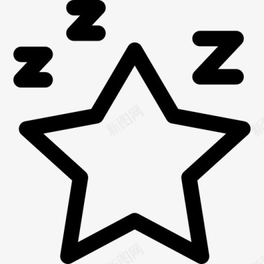 星星该睡觉了51直线型图标
