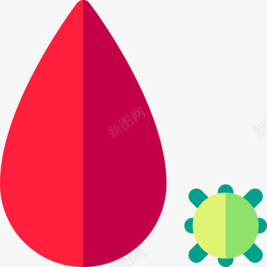 血液病毒传播2平坦图标