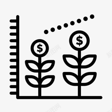 投资创业金融图标