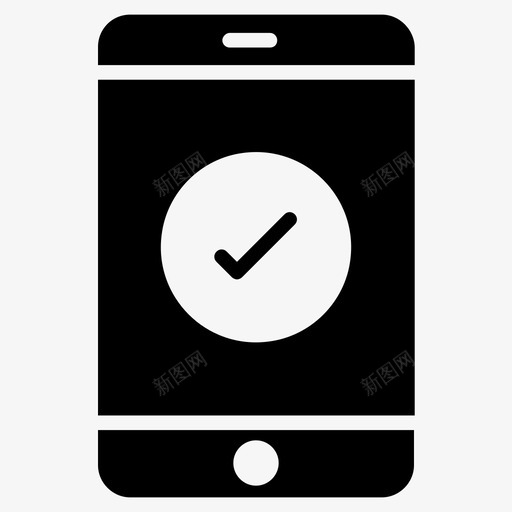 检查移动完成电话svg_新图网 https://ixintu.com 检查 移动 完成 电话 教育 字形