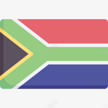 南非国旗17平坦图标