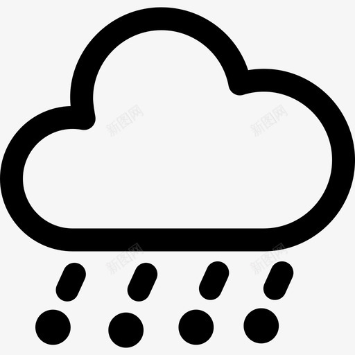 降雪天气300线性svg_新图网 https://ixintu.com 降雪 天气 线性