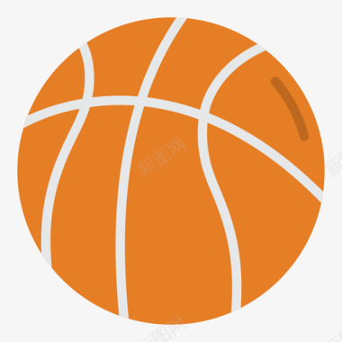 篮球运动器材31扁平图标
