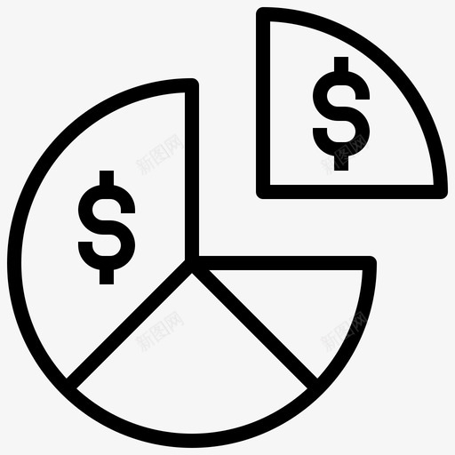 饼图税28线性svg_新图网 https://ixintu.com 饼图 线性