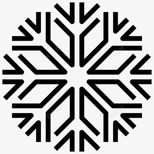 雪花圣诞313直线型svg_新图网 https://ixintu.com 雪花 圣诞 直线 线型