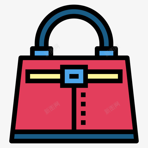 手提包包18线性颜色svg_新图网 https://ixintu.com 手提包 线性 颜色