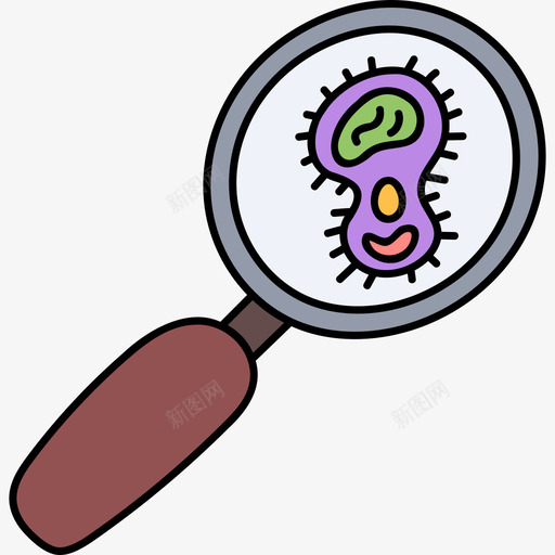 病毒病毒传播4颜色svg_新图网 https://ixintu.com 病毒 传播 颜色