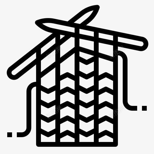 针织裁缝2线性svg_新图网 https://ixintu.com 针织 裁缝 线性