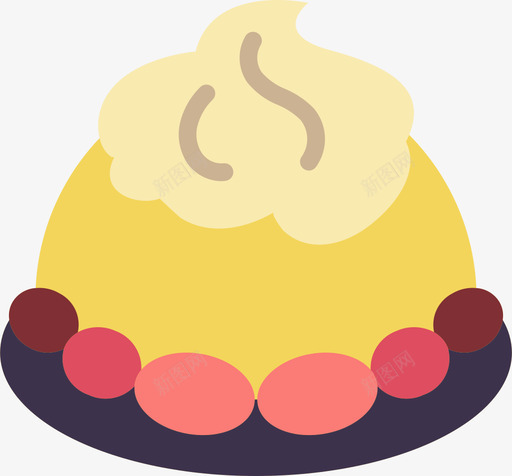 蛋糕糕点3扁平svg_新图网 https://ixintu.com 蛋糕 糕点 扁平