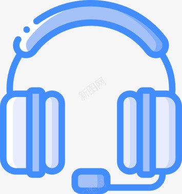 耳机竞技游戏4蓝色图标