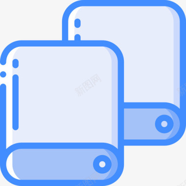 硬盘驱动器essentials76蓝色图标