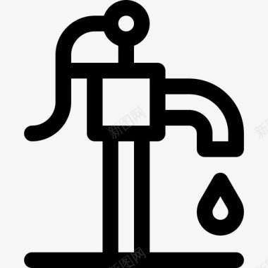 水泵水管工48线性图标
