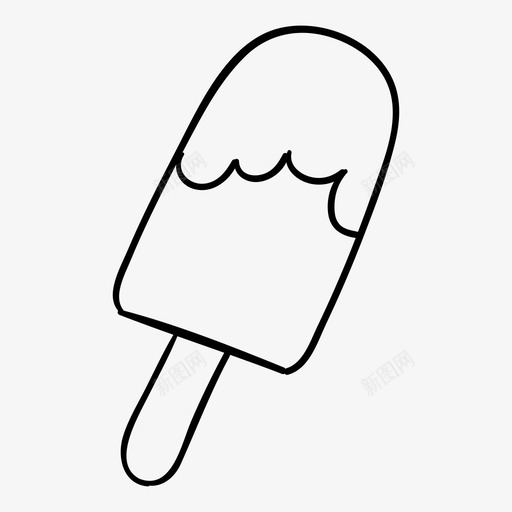 冰棒蛋卷甜点svg_新图网 https://ixintu.com 冰棒 蛋卷 甜点