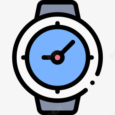 手表奢侈品商店42线性颜色图标