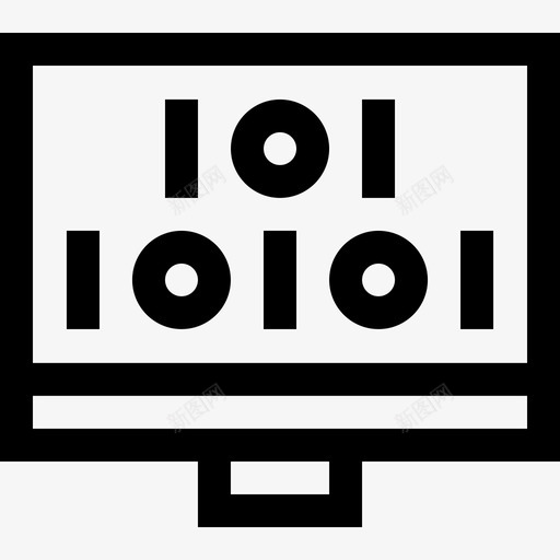 二进制代码网络安全48线性svg_新图网 https://ixintu.com 二进制 代码 网络安全 线性