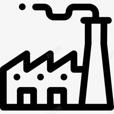 工厂分成17个直线型图标