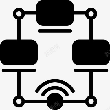 多播网络安全图标