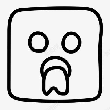 表情符号噱头呕吐图标