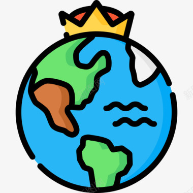 地球日地球母亲日21线性颜色图标