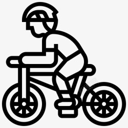 自行车手绘自行车手自行车元素直线型高清图片