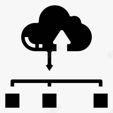 云存储网络技术21填充图标
