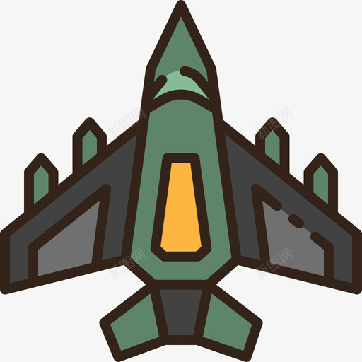 喷气式飞机军用73线性颜色svg_新图网 https://ixintu.com 喷气式飞机 军用 线性 颜色