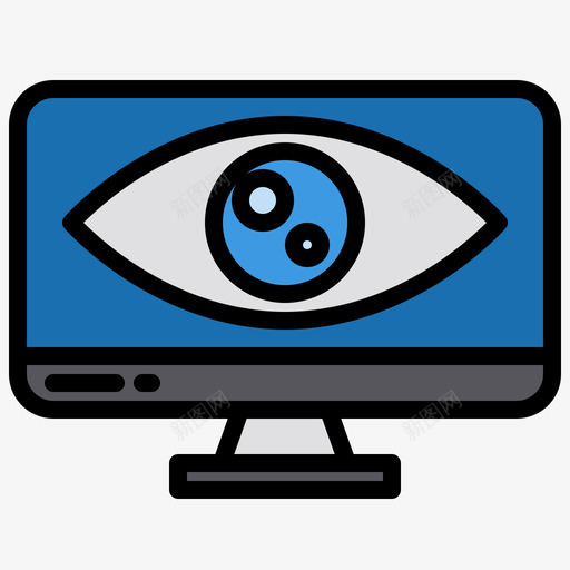监控搜索引擎优化在线营销11线性颜色svg_新图网 https://ixintu.com 监控 搜索引擎 优化 在线 营销 线性 颜色