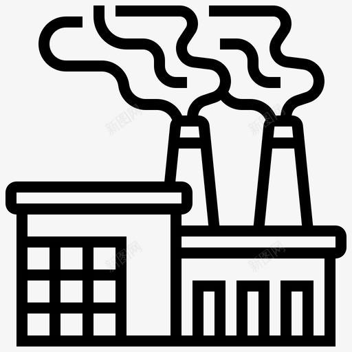 工业空气污染8线性svg_新图网 https://ixintu.com 工业 空气污染 线性