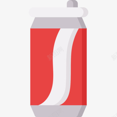 汽水罐夏季食品和饮料10平的图标
