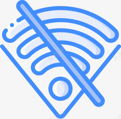 Wifi无线2蓝色图标