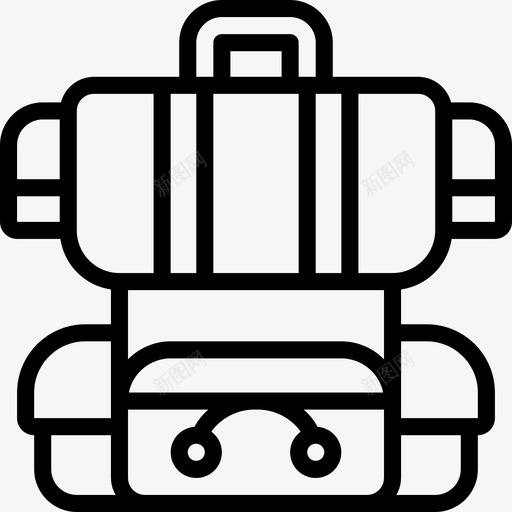 背包行李3直达式svg_新图网 https://ixintu.com 背包 行李 直达