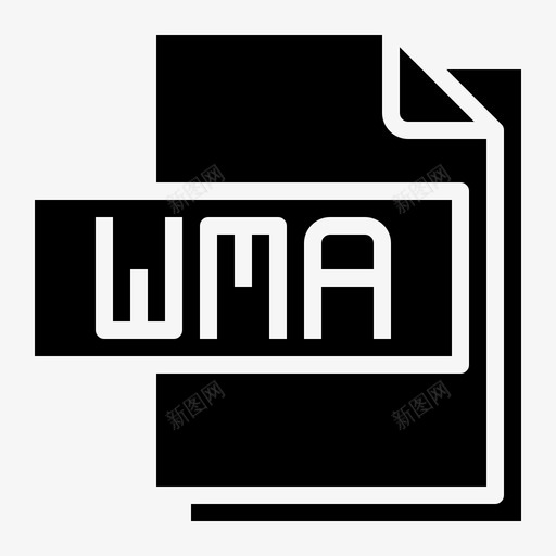 Wma文件文件格式实体svg_新图网 https://ixintu.com 文件 Wma 格式 实体